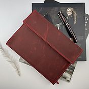 Канцелярские товары handmade. Livemaster - original item A5 diary in a removable cover on a magnet made of genuine leather. Handmade.