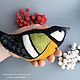 Заказать Новогодняя игрушка Синичка валяная игрушка птичка на ёлку синица птица. Ровенецкая слобода ЛНР (rovenki-lnr). Ярмарка Мастеров. . Елочные игрушки Фото №3