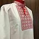 Men's embroidered shirt 'Sila' MP4-271. Mens shirts. babushkin-komod. Online shopping on My Livemaster.  Фото №2