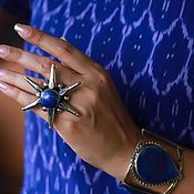 Украшения handmade. Livemaster - original item Star Rings with Jade and enamel. Handmade.