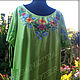 Embroidered dress 'colors of summer' boho, Dresses, Slavyansk-on-Kuban,  Фото №1