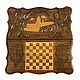 Backgammon carved 'Khor-Virap' Art. .076, Backgammon and checkers, Moscow,  Фото №1
