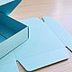 Коробка 8x8x2,5 см, пастельно-голубая, самосборная. Коробки. Master-Pack. Ярмарка Мастеров.  Фото №6
