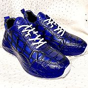 Обувь ручной работы handmade. Livemaster - original item The sneakers are inflated, made of the embossed part of the alligator skin.. Handmade.