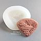 Mold Bird 3,5 x 3 cm silicone mold for pendants and cabochons, Molds for making flowers, Astrakhan,  Фото №1