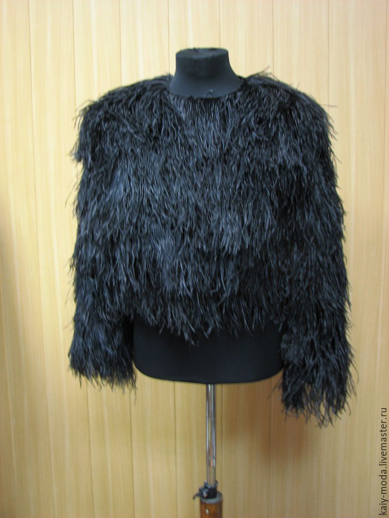 ostrich feather jacket