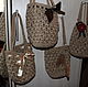 Handbags made of jute with a variety of decor. Classic Bag. Ekostil. My Livemaster. Фото №6