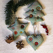 Сувениры и подарки handmade. Livemaster - original item A grandmother`s chest. Christmas decorations. Set 3 pcs.. Handmade.