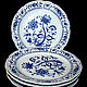 Large table plates 'Blue onion', Kahla, Germany, Vintage plates, Moscow,  Фото №1