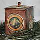 Заказать Canal para el almacenamiento de 'Gallinas en el sena'. IraStepArtDecoupage. Ярмарка Мастеров. . Storage Box Фото №3