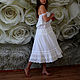 Платье сарафан бохо из батиста и кружевного шитья White lace. Сарафаны. Olgalevas ( Ольга ). Ярмарка Мастеров.  Фото №4