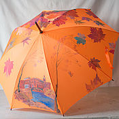 Аксессуары handmade. Livemaster - original item Painted umbrella 
