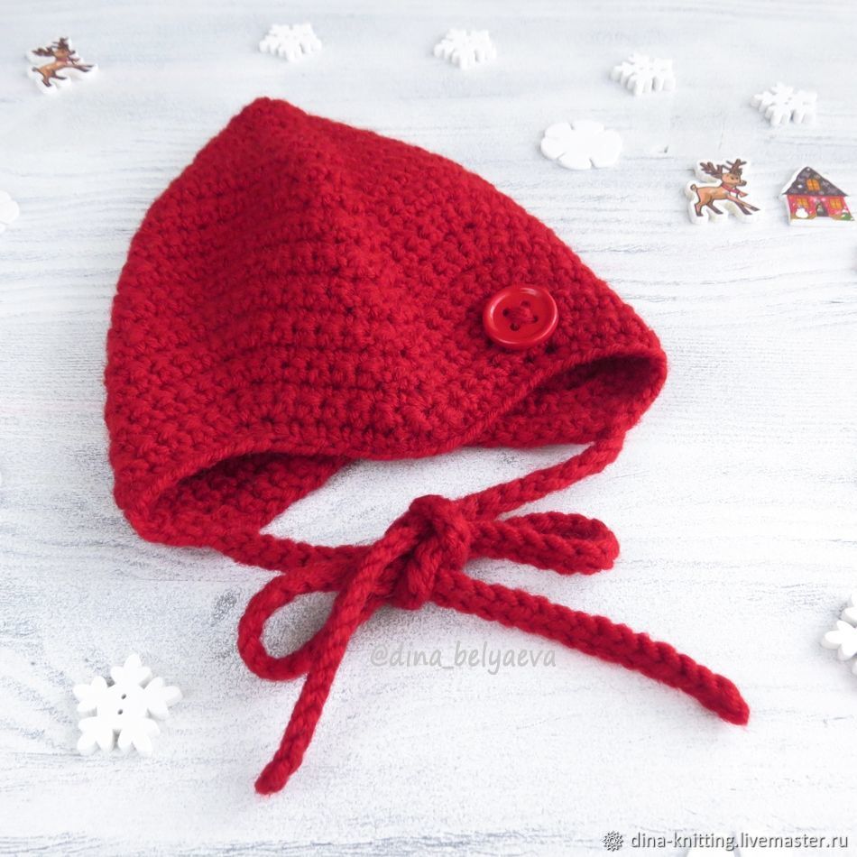 red newborn hat