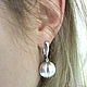 Silver earrings Laura, Earrings, Moscow,  Фото №1