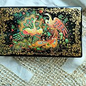 Для дома и интерьера handmade. Livemaster - original item Bird of paradise.Papier-mache box. Handmade.