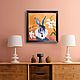 Картина в раме: Белые орхидеи для чёрного кролика. Картины. Картины Лары Керан. Ярмарка Мастеров.  Фото №4