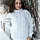 Order Sweater 'Snegovika'. Shop Natalia Glebovskaya. Livemaster. . Sweaters Фото №3