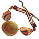 'Dancing prominences' Necklace with slice of agate, Necklace, Voronezh,  Фото №1