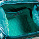Men's shoulder bag. Quilted volume bag bag Mint Tenderness. Valise. okuznecova. My Livemaster. Фото №5