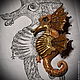 Заказать Кулон "Морской конек" (steampunk). Коцюба Юлия (julkich). Ярмарка Мастеров. . Подвеска Фото №3