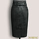Pencil skirt 'Marie' made of genuine leather/suede (any color), Skirts, Podolsk,  Фото №1