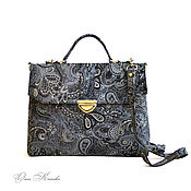 Сумки и аксессуары handmade. Livemaster - original item Women`s Business Briefcase Bag Fifty Shades of Grey under A 4. Handmade.