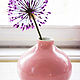  Розовая маленькая керамическая ваза для цветов,  декор для дома. Вазы. CeramicsMaria Керамика и картины. Ярмарка Мастеров.  Фото №4
