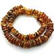 Medical beads made of untreated amber discs 50 cm. Beads2. BalticAmberJewelryRu Tatyana. Online shopping on My Livemaster.  Фото №2