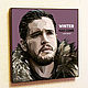 Jon Snow's 'Game of Thrones' Poster picture in Pop Art style, Fine art photographs, Moscow,  Фото №1