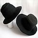 Women's hat with 8cm Brim Telescope Black. Hats1. Zhanna. My Livemaster. Фото №6