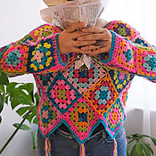 Одежда handmade. Livemaster - original item Jumpers: Crochet jumper 
