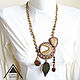 Кулон "Arizona Drive" этнический асимметричный кулон. Подвеска. Lora Vi Bead Jewelry. Ярмарка Мастеров.  Фото №4