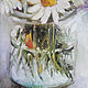 Order Wildflowers, oil painting on canvas, flowers in a glass vase. myfoxyart (MyFoxyArt). Livemaster. . Pictures Фото №3