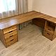 Corner desk made of solid oak (project g. Moscow). Tables. uloft. Online shopping on My Livemaster.  Фото №2