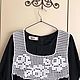 Заказать Вортник манишка в филейной технике крючком БЕЛЫЕ РОЗЫ. stylish knitting & crochet (-Li-). Ярмарка Мастеров. . Воротнички Фото №3