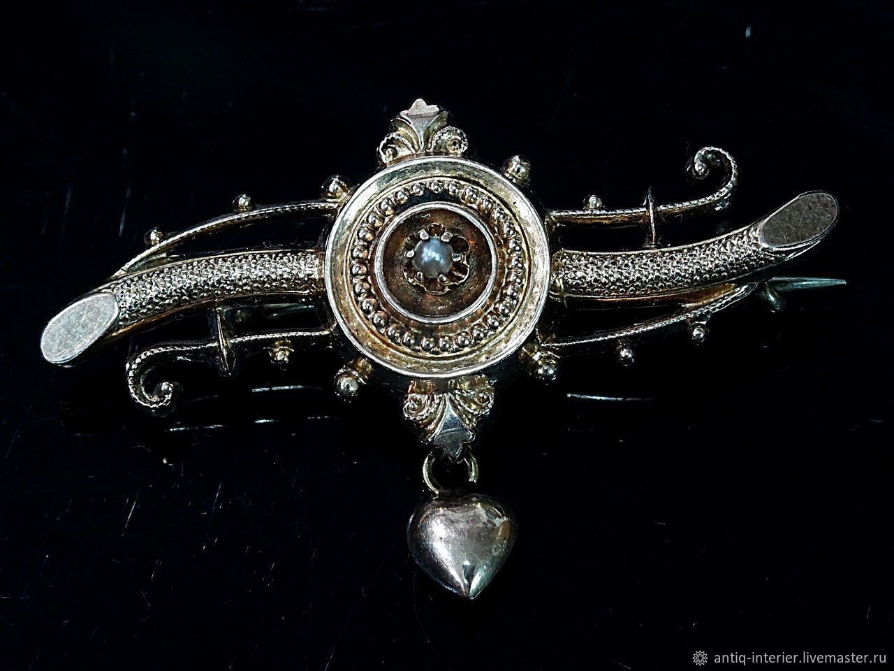 Antique brooch with pearls – купить на 