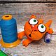 Keychain orange cat Babaika soft stuffed plush toy for cat lovers, Stuffed Toys, Moscow,  Фото №1