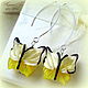 Серьги "Жёлтые бабочки", Earrings, Stupino,  Фото №1