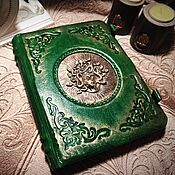 Канцелярские товары handmade. Livemaster - original item Notebook on rings with a leather cover 