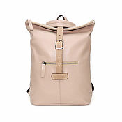 Сумки и аксессуары handmade. Livemaster - original item Backpacks: Leather Women`s Beige Liv Mod Backpack Bag. CP34-951. Handmade.