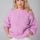 Hot pink Hand-knitted Alpaca Wool Sweater, Sweaters, St. Petersburg,  Фото №1