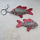Keychain fish-Rudd from the skin, Key chain, Moscow,  Фото №1