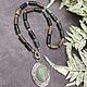 Natural Moss Agate necklace with pendant, Necklace, Moscow,  Фото №1