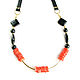 Coral necklace, coral and onyx necklace, coral beads. Necklace. Irina Moro. Online shopping on My Livemaster.  Фото №2