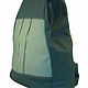 Рюкзак кожаный цвет Оливковый-Зеленый. Рюкзаки. SofiTone. Интернет-магазин Ярмарка Мастеров.  Фото №2