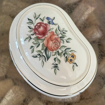 Винтаж ручной работы. Ярмарка Мастеров - ручная работа Винтаж: Wedgwood Avebury шкатулка фарфор. Англия, 1990 г. Handmade.