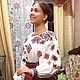 Women's shirt with embroidery Hoop. People\\\'s shirts. MARUSYA-KUZBASS (Marusya-Kuzbass). Online shopping on My Livemaster.  Фото №2