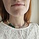Заказать Чокер из жемчуга, малахита и гематита. Ekaterina-safatova. Ярмарка Мастеров. . Чокер Фото №3