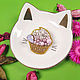 Brooch of beads Cupcake cake pink, brooch sweetness. Brooches. Zveva. Online shopping on My Livemaster.  Фото №2