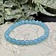 Delicate bracelet natural stone aquamarine. Bead bracelet. naturalkavni. My Livemaster. Фото №6